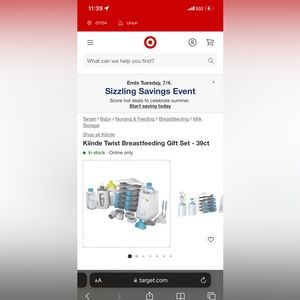 Kiinde twist breastfeeding gift set